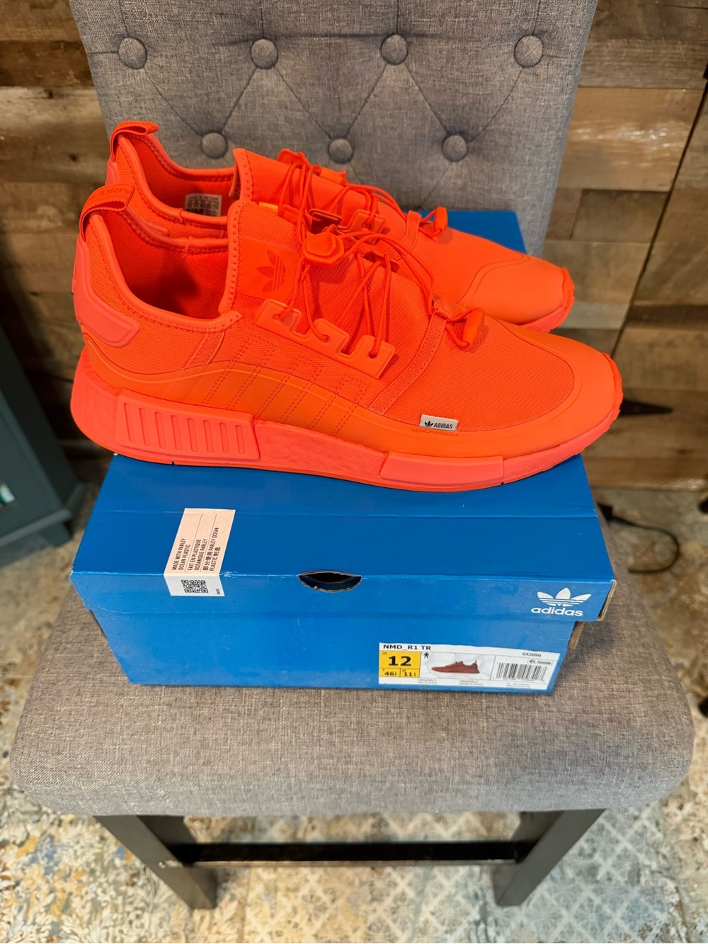 NIB Adidas Originals NMD_R1 TR Solar Red Sneakers Men's Size 12